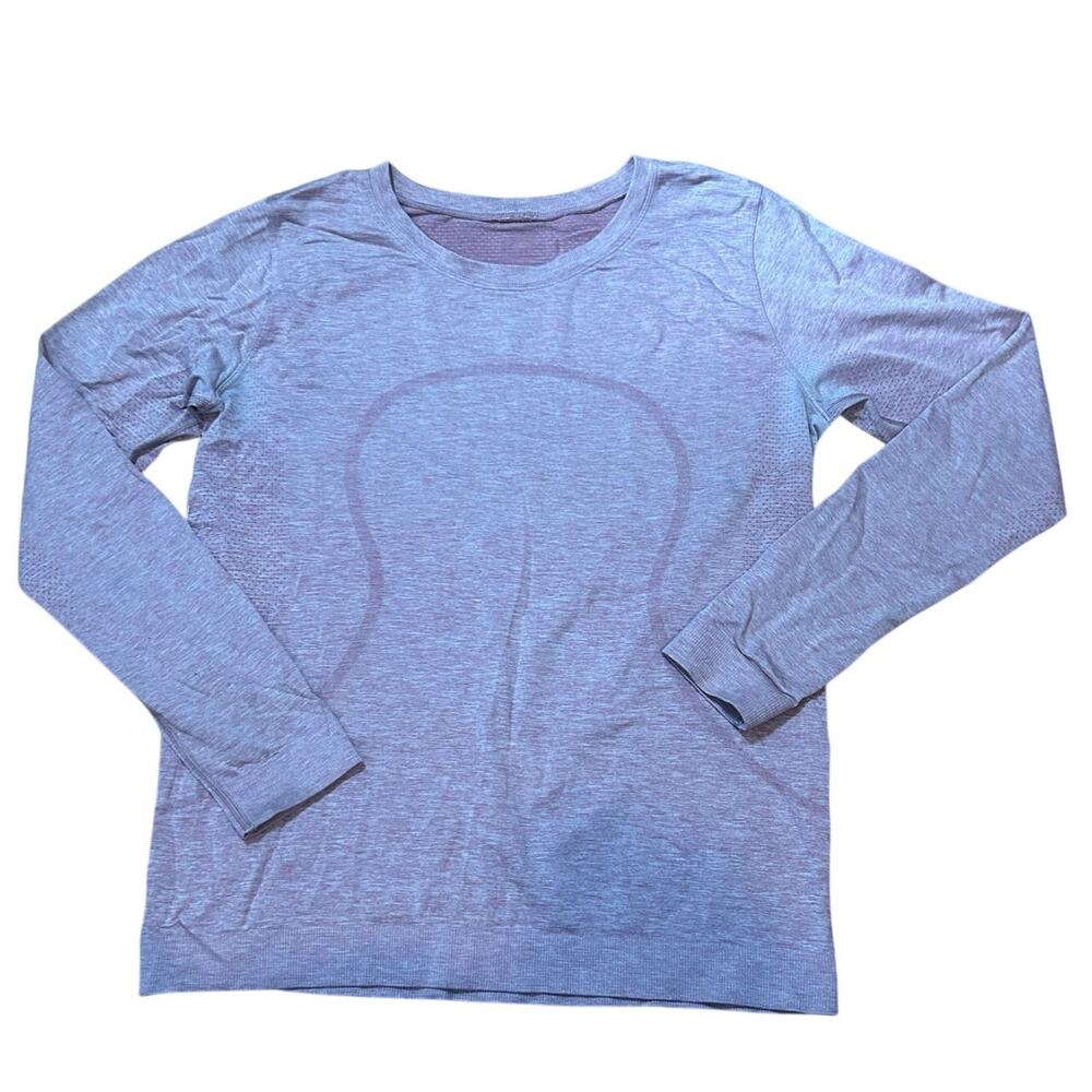 Lululemon Swiftly Tech Long Sleeve Shirt Heathered Pink Size 4 Gorpcore Athletic